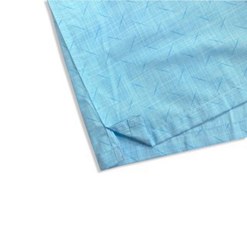 Áo Sơ Mi Nam Công Sở Trung Niên Thương Hiệu Anton Ngắn Tay Màu Xanh Vải Cotton Thấm Hút Họa Tiết In -XGD560