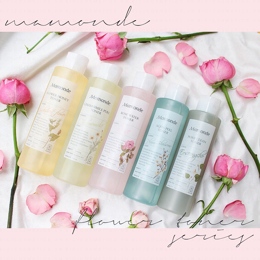 Nước hoa hồng Mamonde Rose Water Toner chiết xuất 90,97% nước hoa hồng 150ml