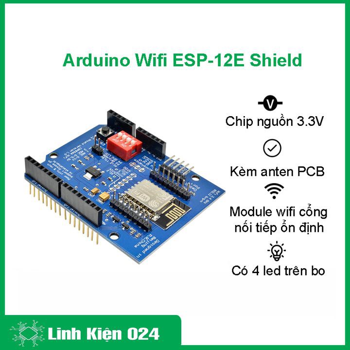 Arduino WiFi ESP-12E Shield
