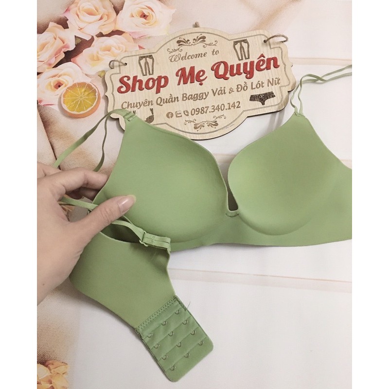 Áo lót su gấm phối lụa siêu chảnh- mút vừa 2cm không gọng cho nàng thoải mái cả ngày