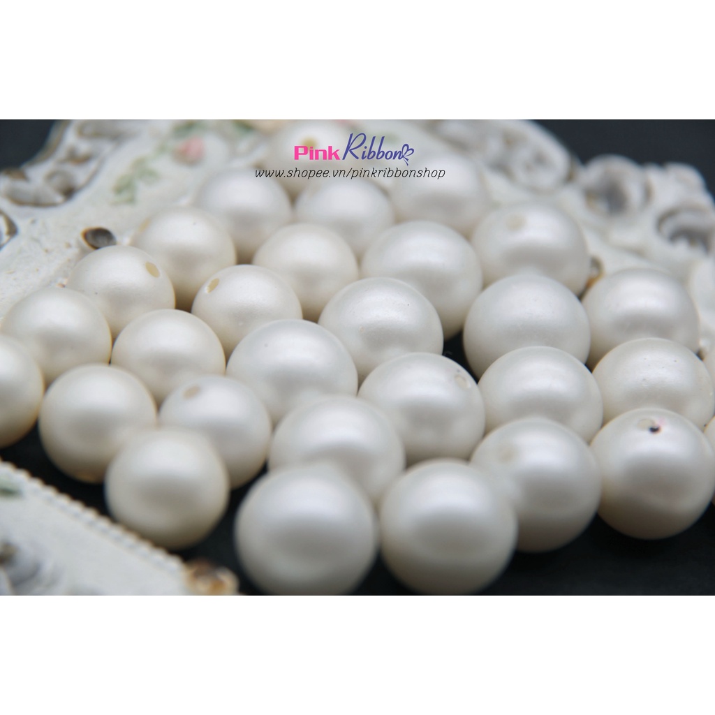 [Set 5 hạt] Hạt trai mờ cỡ 14mm-16mm