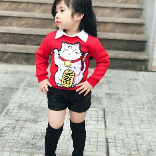 Áo mèo thần tài