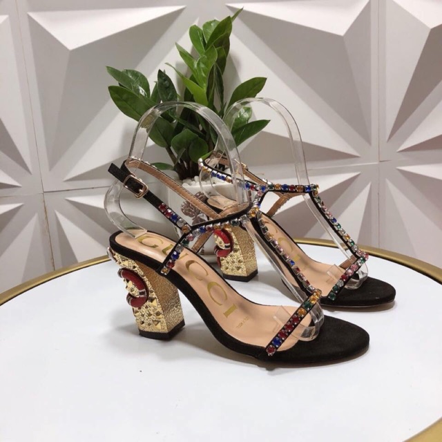 (Kèm clip)SALE Sandal gc đá màu hàng quảng châu fullbox