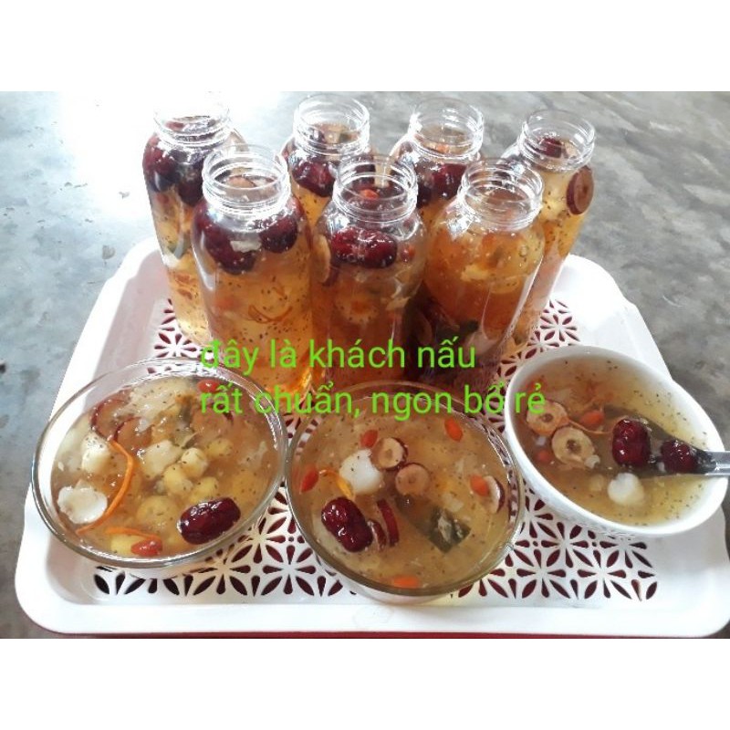 CHÈ DƯỠNG NHAN Thiên Phước - set nguyên liệu 1kg nấu hơn 50 chai giá tốt để nấu bán