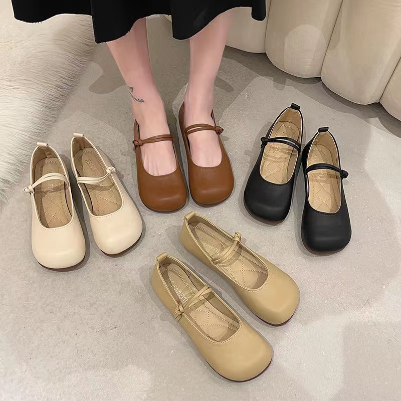 Giày mary jane bằng da thời trang hè cho nữ