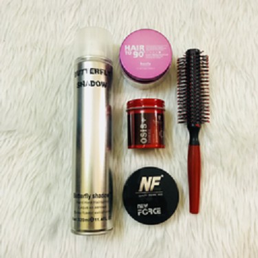 TẶNG LƯỢC - Combo Sáp Vuốt Tóc Kanfa + Osis + NF + Gôm Xịt Tóc Butterfly + Lược