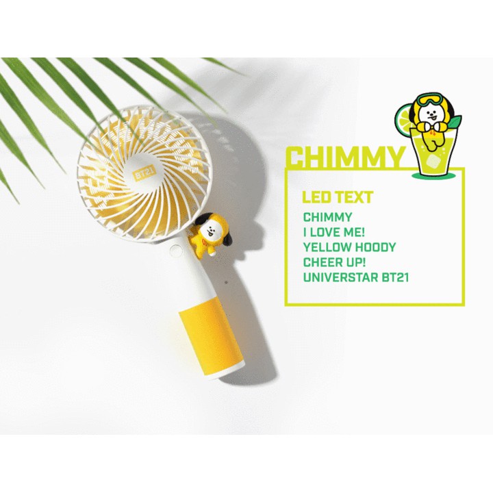 QUẠT CẦM TAY CÓ ĐÈN LED BT21 x ROYCHE LED | BigBuy360 - bigbuy360.vn