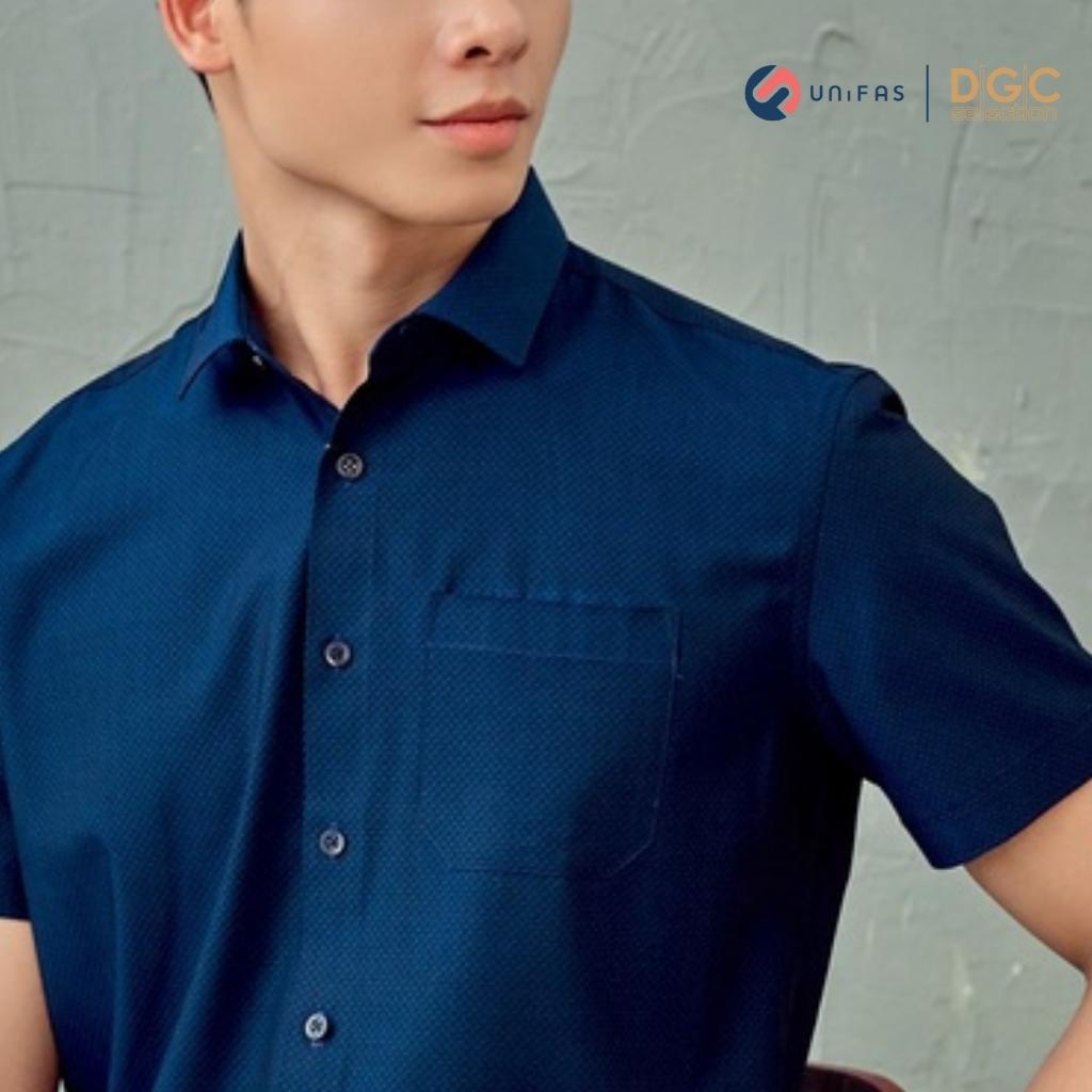 Áo sơ mi nam DGCs ngắn tay dáng suông, chất vải sợi tre Bamboo thoáng mát thấm hút tốt SASNBB14M