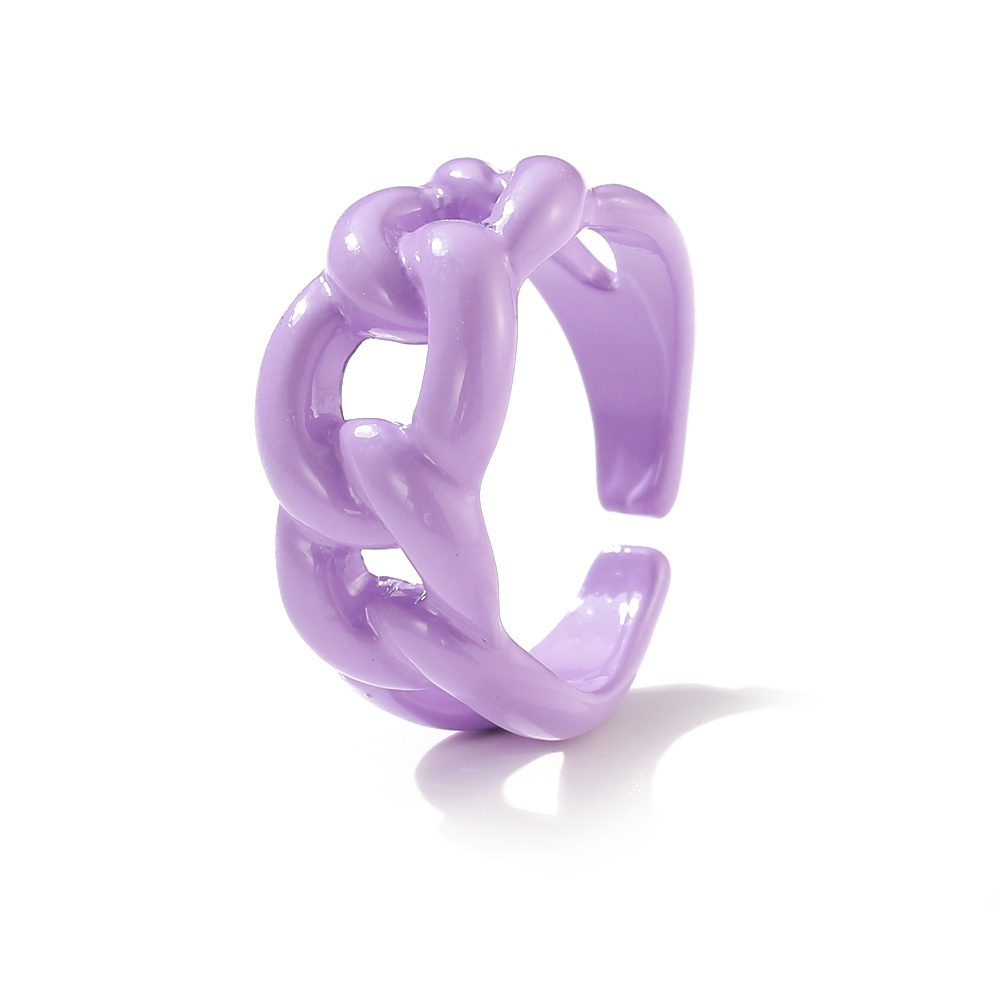 Nhẫn Hình Ngôi Sao Rỗng Bằng Nhựa Resin Nhiều Màu Dành Cho Nữ