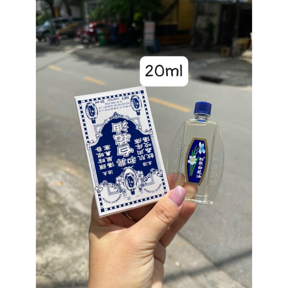 Dầu Gió Trắng Bạch Hoa HongKong 5ml , 20ml Hoe Hin White Flower - HONGKONG