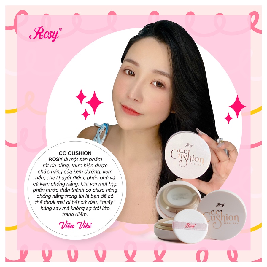 Phấn Nước CC Cushion Rosy Nhập Khẩu Hàn Quốc