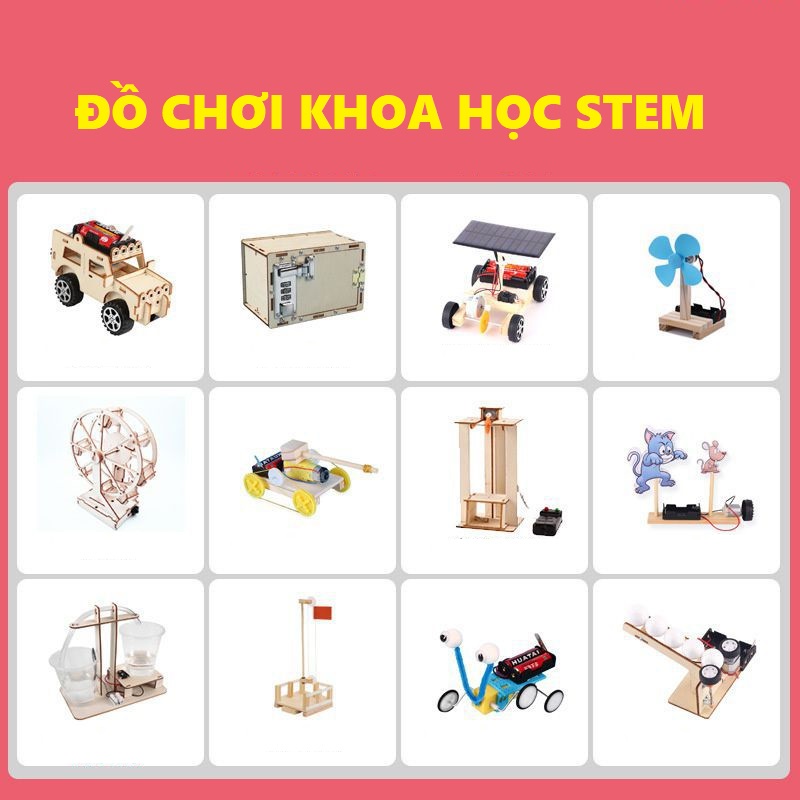 Đồ chơi tư duy khoa học steam bằng gỗ cho bé lắp ghép sáng tạo robot, quà tặng sinh nhật cho trẻ em