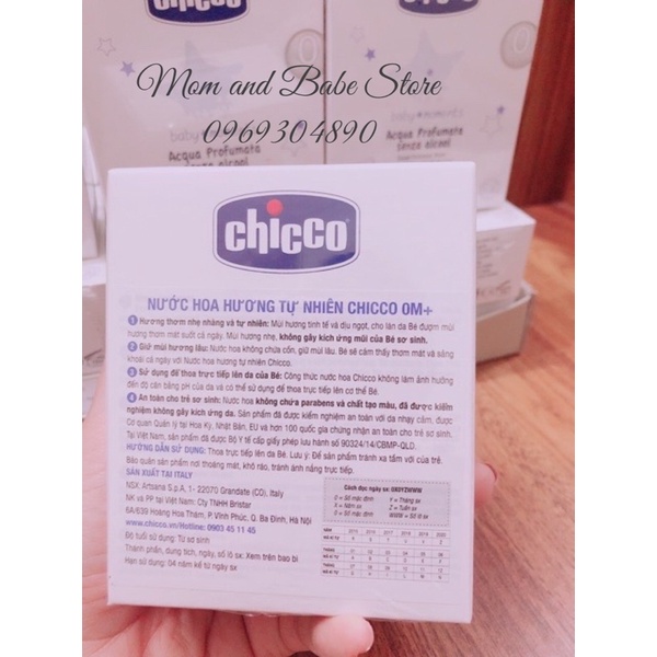 (Chính hãng) Nước hoa hương tự nhiên OM+ Chicco