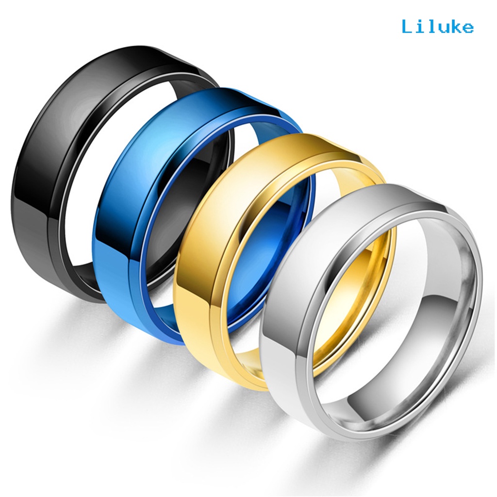 Nhẫn inox 8mm thời trang dành cho nam và nữ