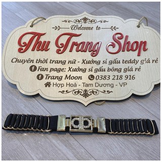 Đai váy đính đá thời trang, nịt đầm bản 3cm
