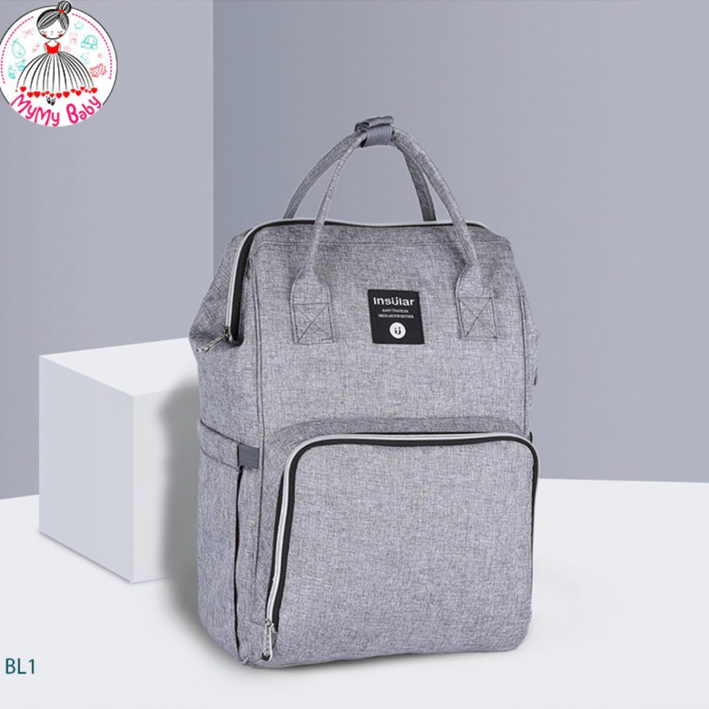 Balo bỉm sữa insular cho mẹ và bé