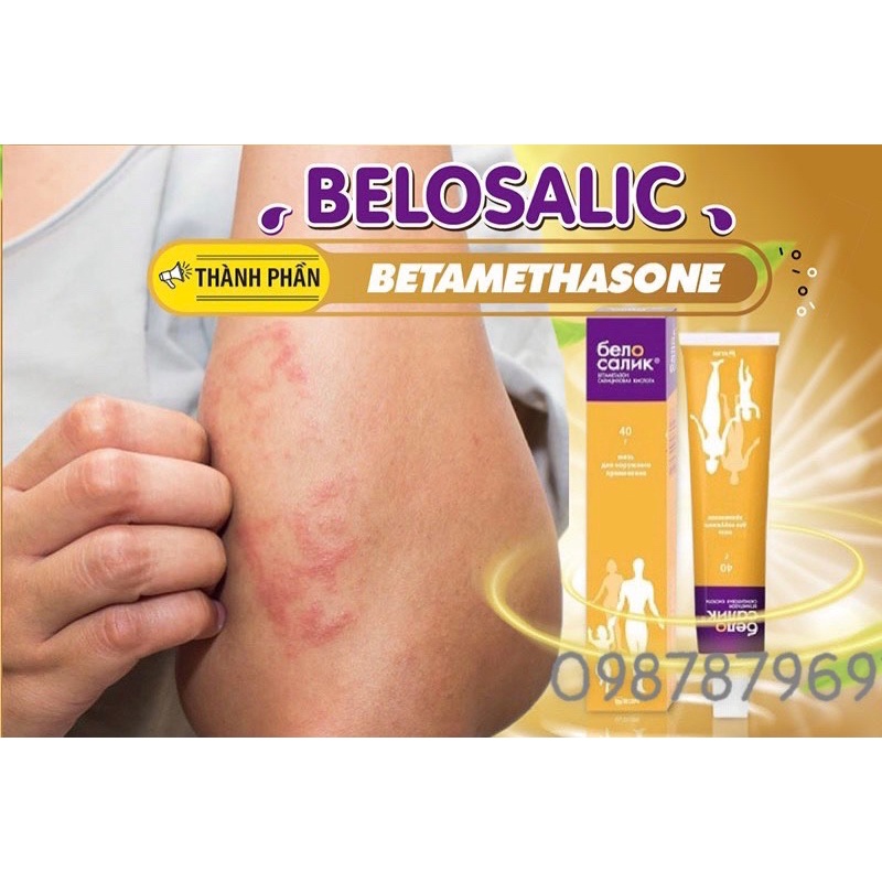 Kem bôi da cơ địa Belosalic Đa Năng Ngứa Vàng Nga