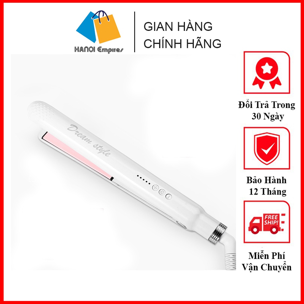 Máy uốn tóc Dream Style, là, mẫu máy duỗi tóc Hàn Quốc cao cấp 2 trong 1 cao cấp dùng cho mọi loại tóc - BH 12 tháng