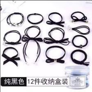 HỘP 12 CHIẾC CHUN BUỘC TÓC SIÊU ĐẸP