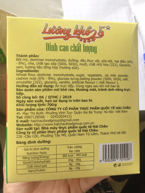 Lương khô 5 sao Hải Châu