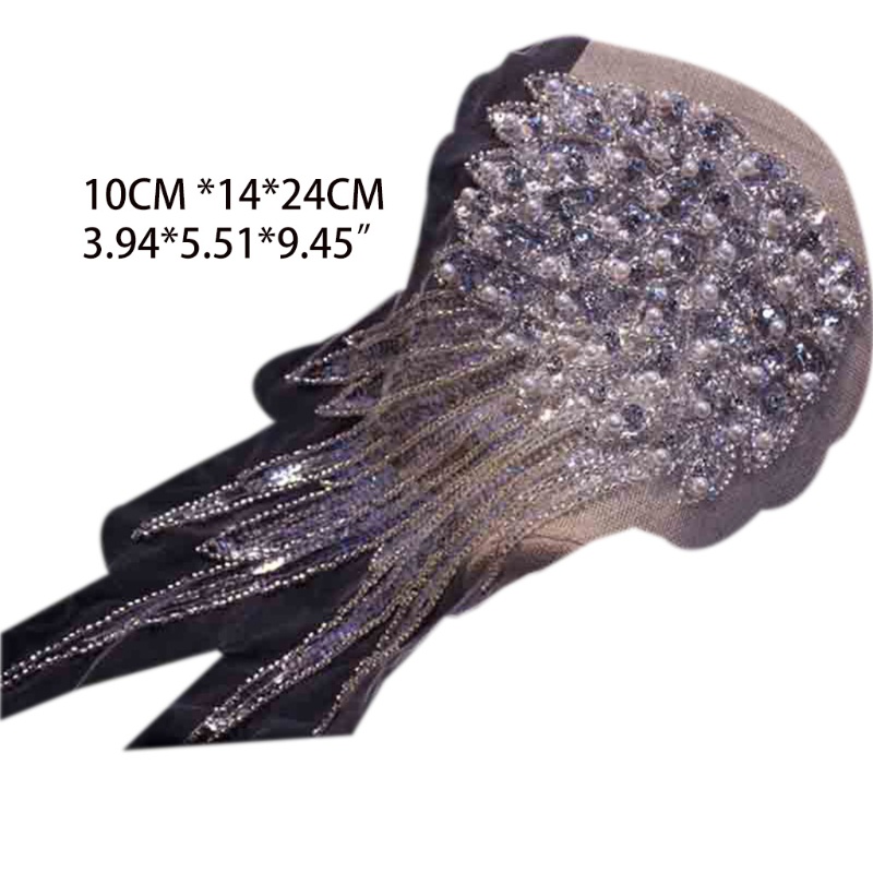 Miếng Đệm Vai Tua Rua Đính Đá Dùng Hóa Trang Sân Khấu