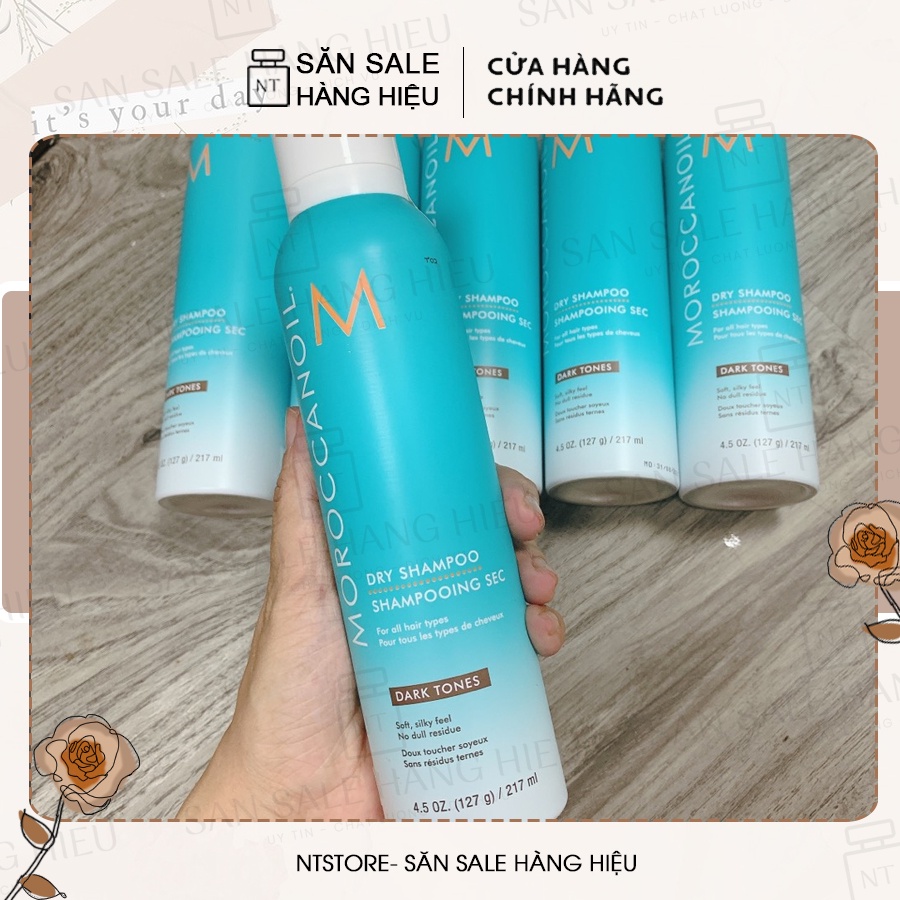 Dầu gội khô Moroccanoil 217ML - xịt khô tóc bồng bềnh kềm dầu