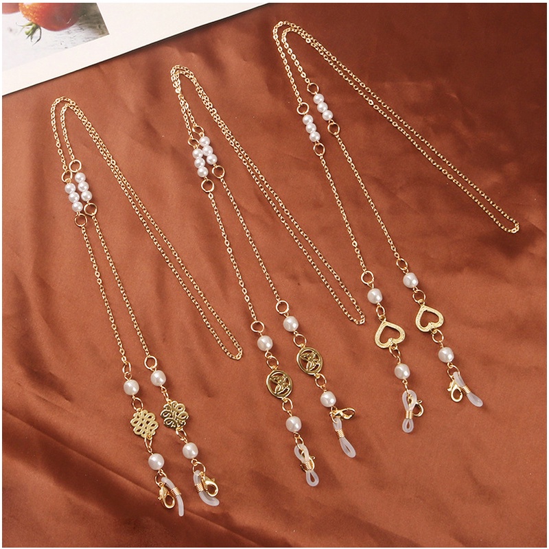 [HOT TREND]Dây đeo khẩu trang chuỗi ngọc sang chảnh chống thất lạc nhiều kiểu xinh xắn KT5