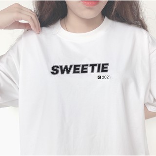 Áo thun SWEETIE BASIC Tee - Trắng - Unisex - Full Box