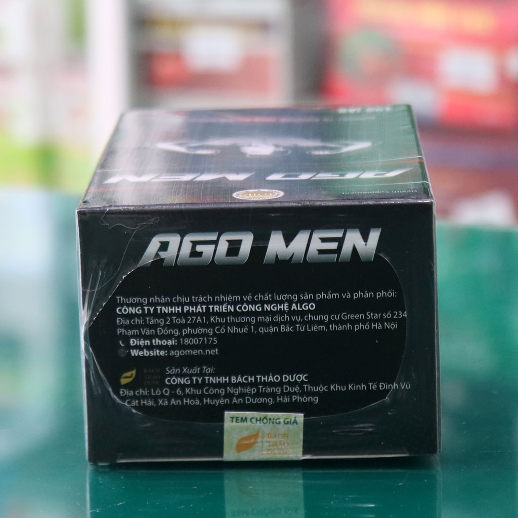 Ago Men - hỗ trợ bổ thận, tăng cường sinh lý nam giới, chậm mãn dục nam (50 viên)