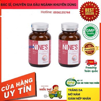 Viên Uống Cao Cấp Trắng Da, Mờ Nám, Giảm Nếp Nhăn Nines Beauty