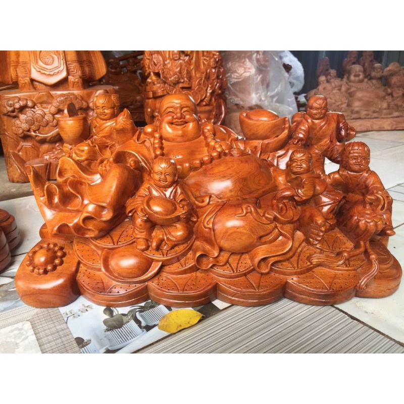Tượng phật di lặc ngũ phúc ngang 40cm