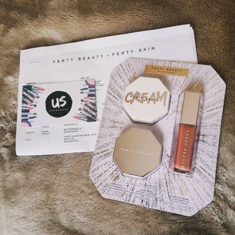 [Auth bill mỹ] Set trang điểm Glow Trio Fenty 3 món