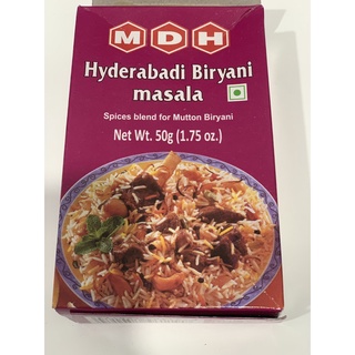 MDH Hyderabadi Biryani masala - Bột gia vị cho món Cơm thịt Cừu/Dê 100g