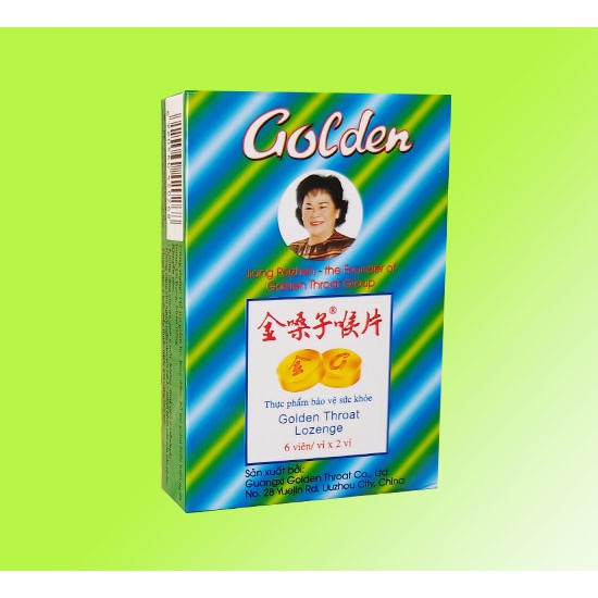 Viên ngậm ho nhập khẩu GOLDEN THROAT giúp giảm ho, long đờm, viêm ngứa , rát họng...