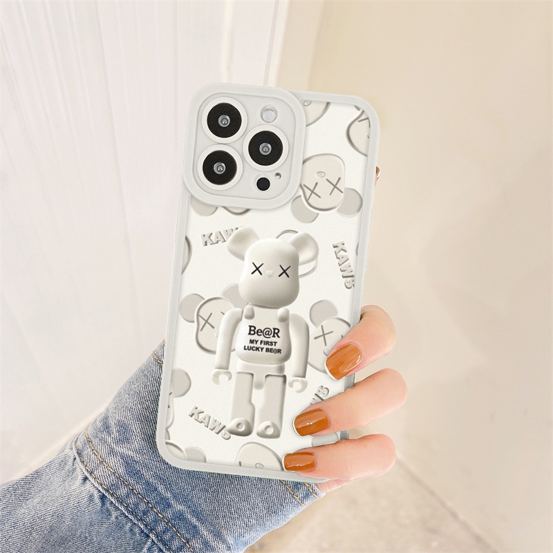 Ốp lưng iphone cạnh vuông lỗ camera kaws bear 6s/6splus/7/7plus/8/8plus/x/xr/xs/11/12/13/pro/max/plus/promax-Awifi G4-4