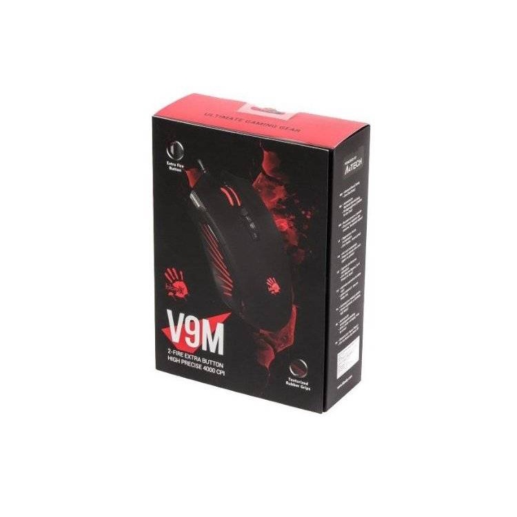 Chuột Gaming A4Tech Bloody V9M 2-Fire Gaming 4000 CPI Optical - Hàng Chính Hãng