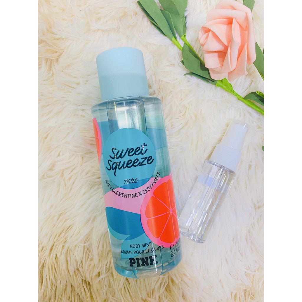 [𝐍𝐄𝐖] Xịt thơm toàn thân PINK Victoria Secret Sweet Squeeze 30ml/50ml/100ml +jɥȽÿ08+