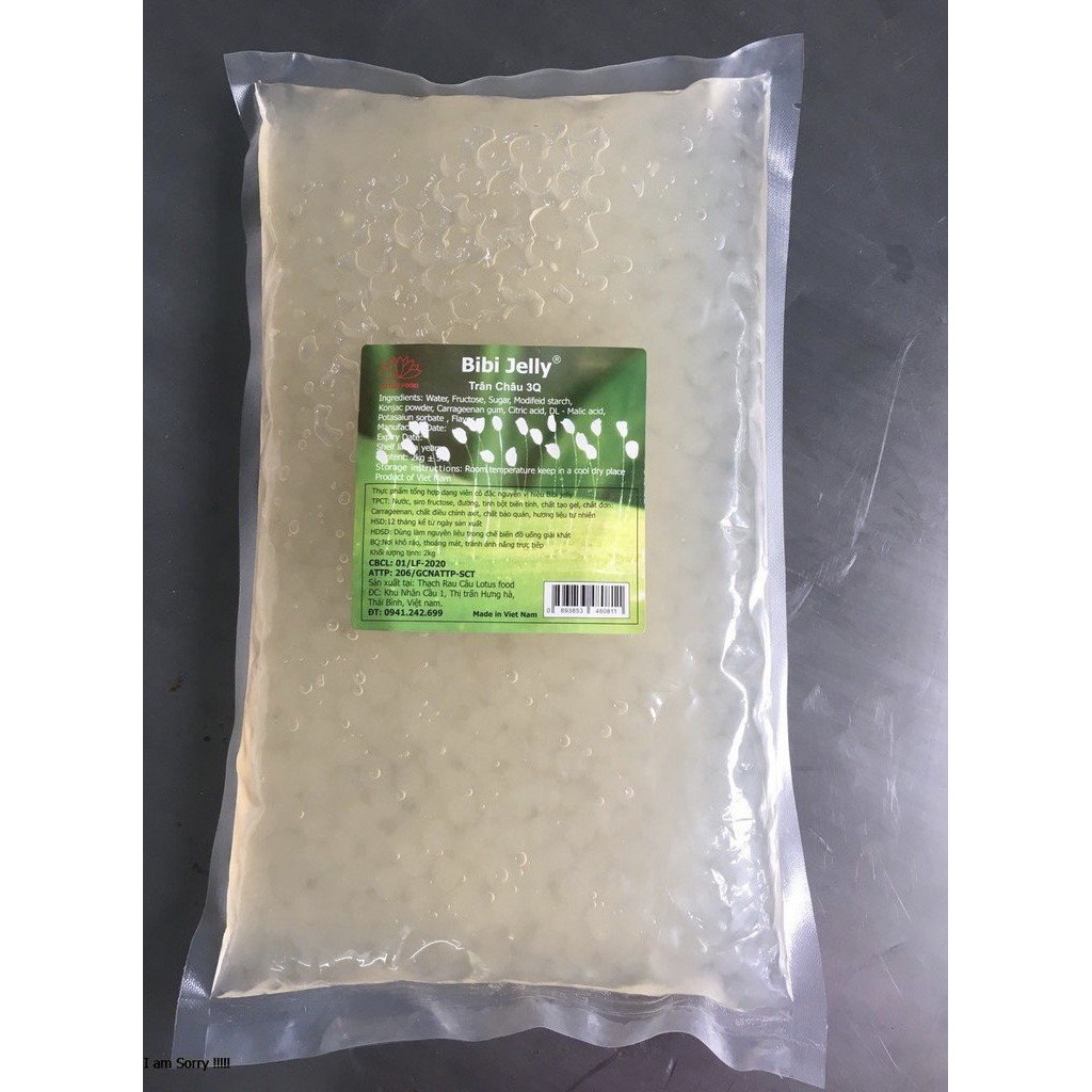 Trân Châu 3Q BiBi Jelly Việt Nam 2kg (Nguyên vị/ Caramel) | BigBuy360 - bigbuy360.vn