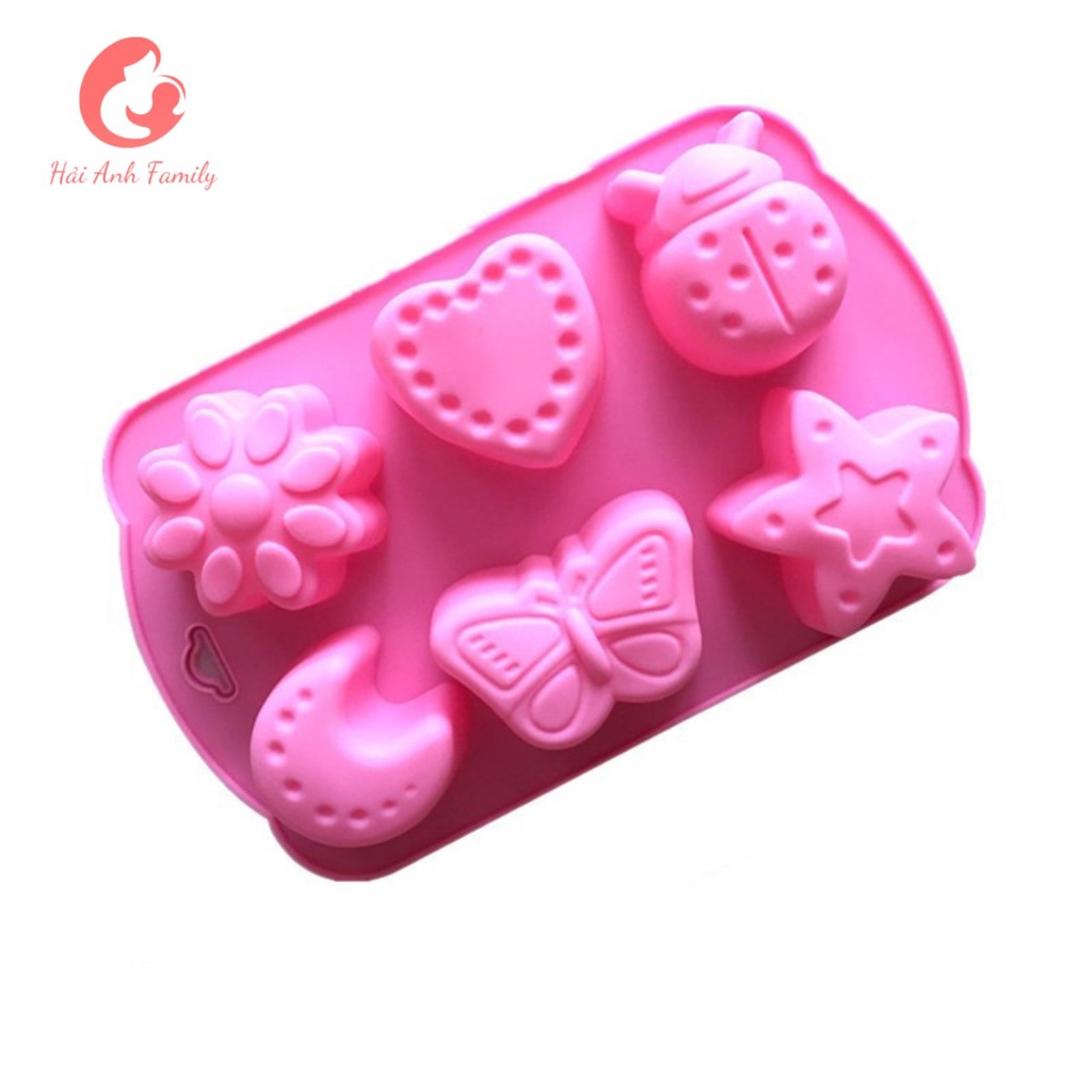 Khuôn silicon chân mèo 10 ô làm bánh bông lan mini, rau câu, socola, xà bông