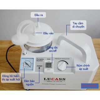 Máy hút dịch 1 bình Lucass SS 6A