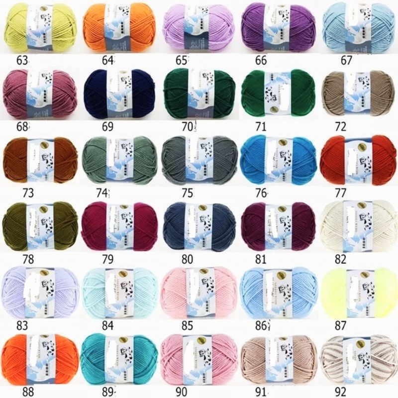 MILK COTTON BÒ 50G MÀU 01-50