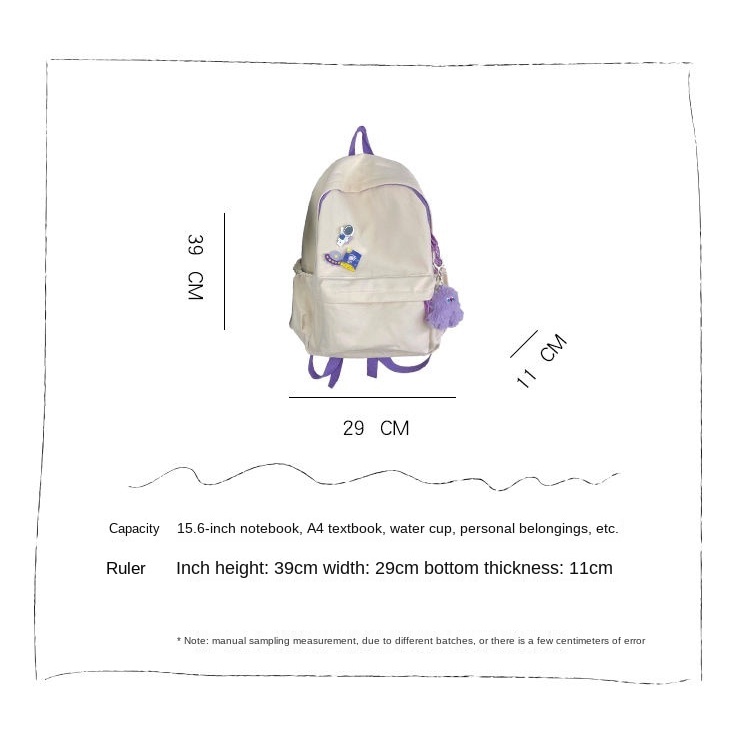 Ba lô canvas phong cách Hàn Quốc