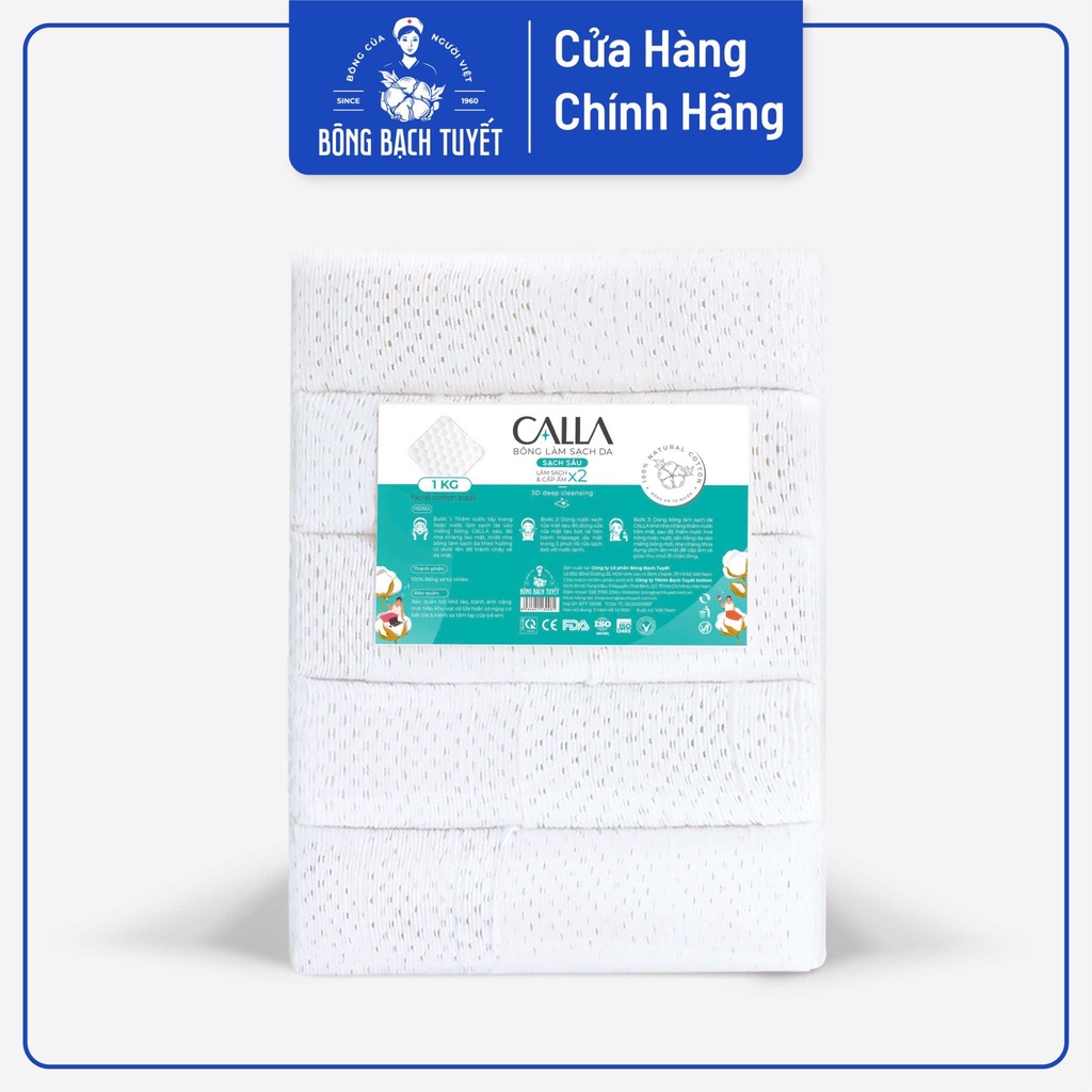 Bông tẩy trang 500 gam. MERILYNN/ CALLA