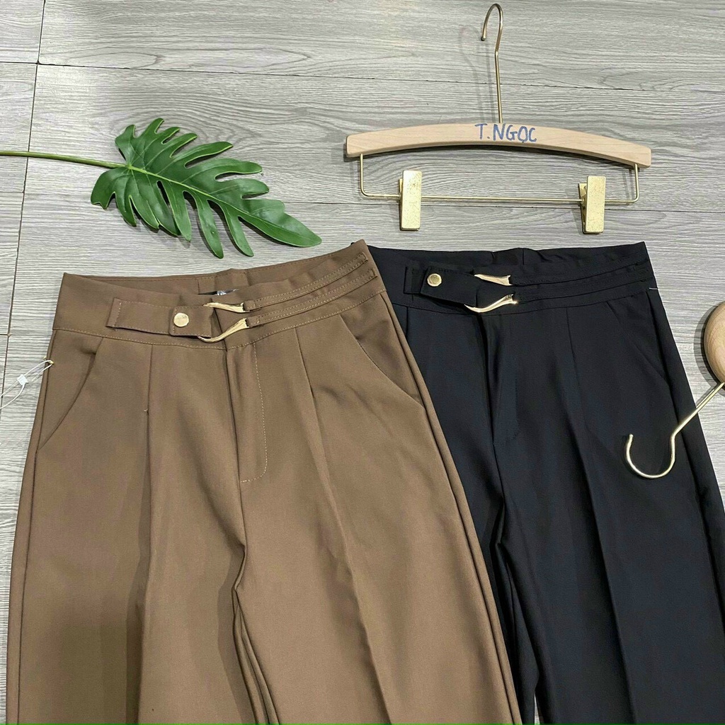 [XẢ HÀNG] Quần Baggy Khoen Thắt Lưng Công Sở Thanh Lịch Cho Nữ | Smide Clothing