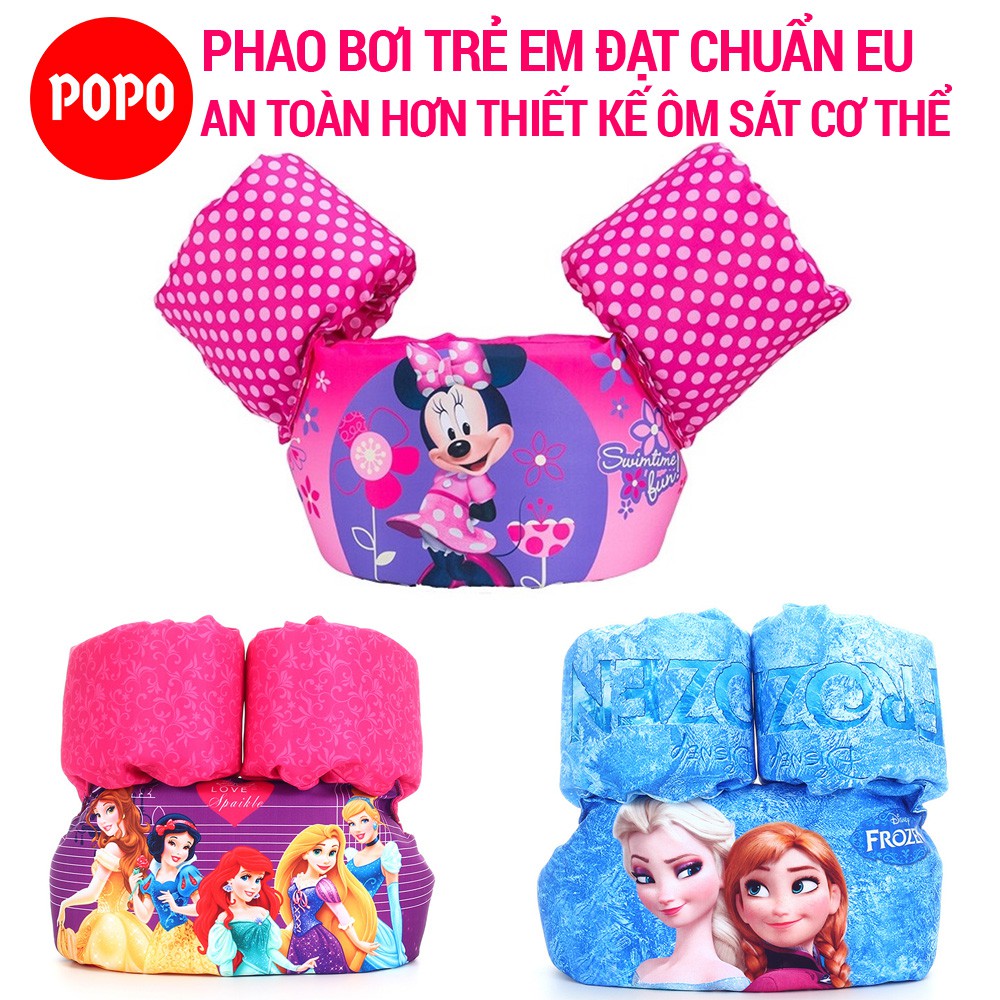 Áo phao bơi cho bé từ 2 - 6 tuổi POPO LIFE chống lật cho bé khi bơi đạt tiêu chuẩn EU