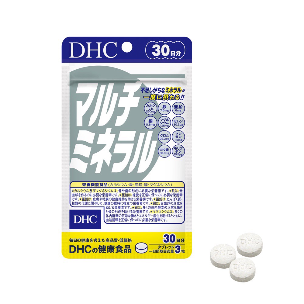 Viên uống khoáng tổng hợp DHC Multi Minerals 30 ngày