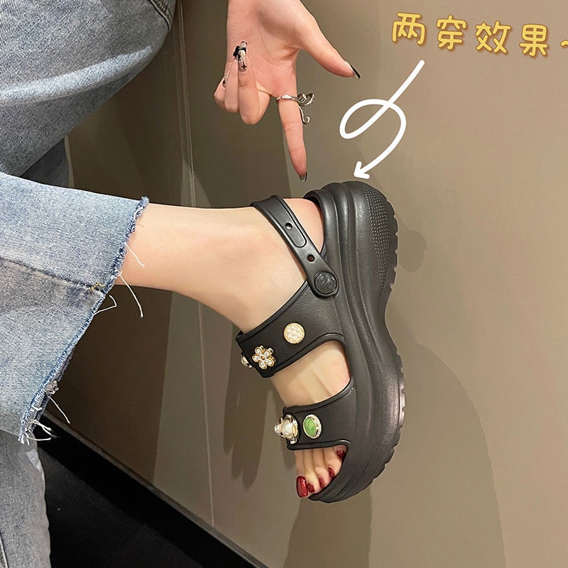 Dép dễ thương Dép bánh mì đế cao nhà Dép Lê Thời Trang Xuân Hè Dạo Phố Sành Điệu Dành Cho Nữ 2022