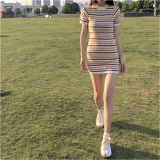 Đầm body sọc dày dặn siêu tôn dáng ( có sẵn )