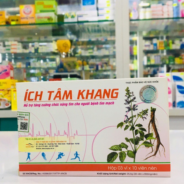 [MUA 6 TẶNG 1 ]  ÍCH TÂM KHANG - Giúp tăng cường sức khỏe tim mạch.