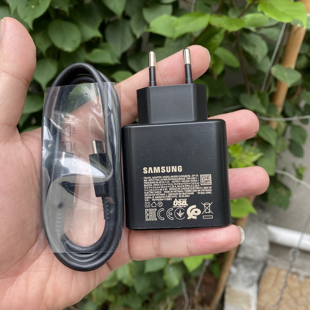 Bộ sạc nhanh Samsung 45W cho Note 10 20 S20 S20+ S20 Ultra...